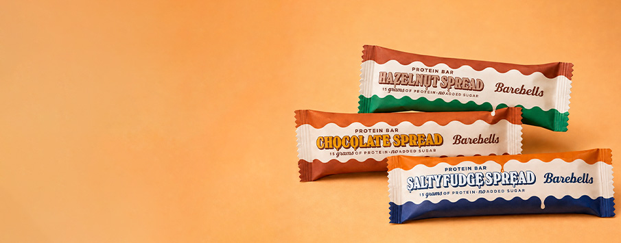 Barebells Protein Bar Spread. Tilgjengelig i tre smaker